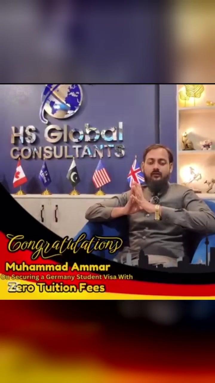 Muhammad Ammar — HS Global Consultants student review